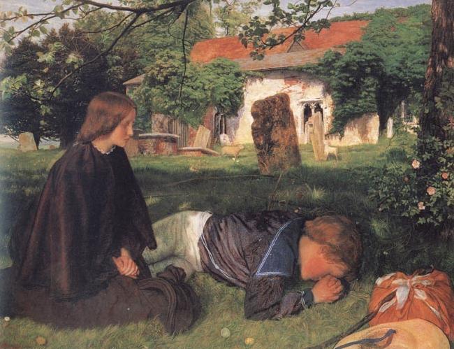 Arthur Hughes Home from Sea Germany oil painting art